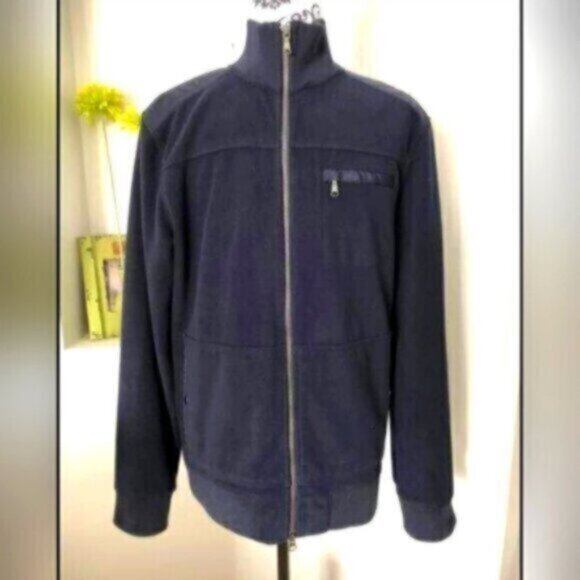 Banana Republic- Men's Fleece Zip Jacket Sz M - Picture 1 of 5